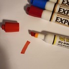 Lot Of 5 Vintage Sanford Expo Dry Erase Markers Blue Red Black 83000 Smelly
