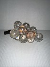 Mid Century Modern Mcm Vintage Clear White Lucite Grape Cluster Grapes Glitter