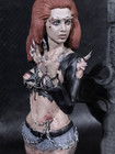 Julie Walker 7 Inch Custom Figurine - Return Of The Living Dead Part 3  Zombie