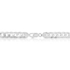 Real Solid 925 Silver Flat Miami Curb Cuban Link Chain Necklace 6 8mm 22   Inch