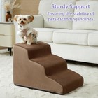 Dog Stairs For Bed  4-steps Dog Ramp For Bed  Pet Stair With Highly Supportiv   