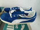 Vintage Puma Lady Tennis Shoes Lot 2 Pairs 4 5 5 5 Suede Blue Leather 70s W box