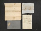 1861 Antique Hyden Family Letters And Hair Lock Sherando Va Hannah David