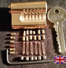 Cutaway Re-pinnable  ultimate Challenge  Practice Lock   Extra Pins British Made