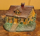 Antique Hubley   211 Cast Iron Doorstop Cottage Hand Painted House