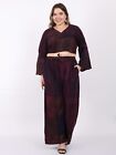 Women Multi Patchwork Criss-cross Top   Wide Leg Pant Co Ord 2 Piece Set Mix Lot