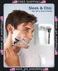 2 Pack Wall Mounted Razor Holders With Auto-closing Dust Cover