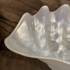 Pearly White Shell Shaped Plastic Bowl 18 5x12x7 5 Made In China