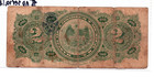 Mexican Revolution 1914 El Banco De Londres Y Mexico 2 Pesos Banknote Circulated