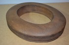 Antique Millinery Wood Hat Block Mold    Vintage Brim Form  7 - 1 4