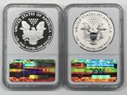 2012-s Silver Eagle 2-coin San Francisco Mint Set Ngc Pf-70 - Reverse Pf   Proof