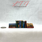 Vintage Style 10 Pc Miniature Prop Faux Books In 1 12 Scale