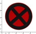X-men Classic Logo Red And Black Variant     Embroidered Iron On Patch