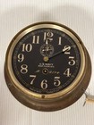 Seth Thomas Ww Ii Us Navy Deck Clock No 2 Brass   Glass Case  Has A Key   Works