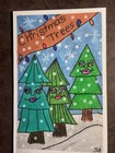 Ms Tree Christmas Greeting Cards Set Of 4 Original Marker Stacy Hedrick Art 4x6 