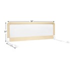 59  Breathable Baby Children Toddlers Bed Rail Guard Safety Swing Down Beige
