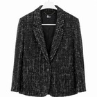 The Kooples Women Black Button Blazer Jacket 36 Lined Long Sleeve Short Nwt