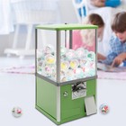 25-cent Gumball Machine 20  H Vending Coin Bank Vintage Gumballs Dispenser Green