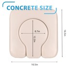 Pu Commode Seat Cushion With Sponge Padded c Shape Waterproof Soft Pad suitab   