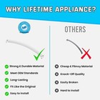 New Microwave Door Handle For Ge Sca1000dww03 Advantium 120 Wb15x10070 Ap3185363