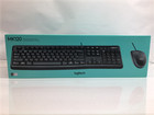 Logitech Mk120 Wired Usb Keyboard Mouse Combo Black New Lot Of 6