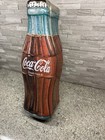 Vintage Coca Cola Bottle Shaped Tin 1997 Hinged Lid 13    Coke Box Collectible