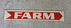Vintage Double Sided Metal Farm Arrow Advertising Sign