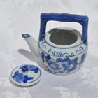 Vintage Miniature Chinese Teapot Kitchen Herbalist Medicinal Tinctures 4 x4 