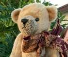 Very Rare Vintage Dan Dee Teddy Bear W big Flower Bow Plush Stuffed Animal Toy