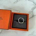 New Authentic Hermes Chaine D ancre Enchainee 925 Silver Ring Size 50