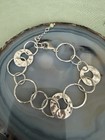 Silpada Hammered 925 Sterling Silver Circle Link Bracelet
