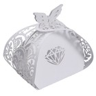  50 Pcs Candy Box Chinese Wedding Boxes Square Chocolate Baptism Favor