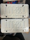 1969 Virginia License Plates  matched Pair  - For Vintage Use