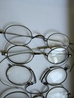    lot 4 Antique Eyeglasses Pince Nez Wire Rim Spectacles   Vtg Case  As Is Parts