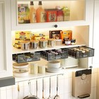 Hanging Pullout Drawer Basket 2-pack K-cup Holder Wire Basket Kitchen