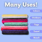 El Paso Designs Mexican Yoga Blankets  2 Blankets Random Color 
