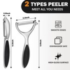 Tacgea Vegetable Peeler For Kitchen  Potato Y And I Shape  Stainless Steel