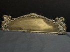Orig Vtg Haircut And Shave 25 Cents Plaque Solid Brass Barber Shop Koi Fish
