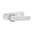 Nike Golf   S   Women s E 86 G-flex Leather   Brushed Silver Buckle Harness Belt