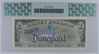 2001  1 Disney Dollar  Sorcerer Mickey   1955 Disneyland Park Back Pcgs 66 Ppq