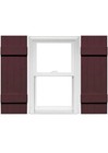 Mid America 4 Board And Batten Joined Vinyl Shutters Bordeaux 14   x51     1 Pair 