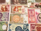 100  Year Old Banknotes   World Mix Paper Money 52 Note Lot Set Currency Cash