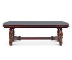 Antoinette Double Pedestal Dining Table 96 -120  Extension Antique Walnut Ay200t