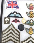 Vintage British Royal Military Patches Pins Air Force  Parachutists Mixed Lot