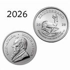     2026 South Africa Mint  999 Silver Krugerrand Coin 1oz - Uncirculated