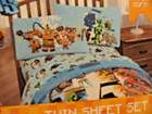 New 3 Pc twin Sheet Set Minecraft Legends Soft Blue Video Game Fun