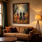5d Diamond Painting Kits For Adults  Halloween Witch Diamond Art Kits