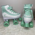 Roller Derby Firestar Youth Kids  Unisex Roller Skates - White mint Size 13