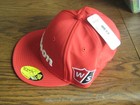 Brand New Wilson Staff Flat Brim Golf Cap  Special  Hat Deal Red