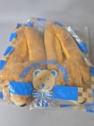 New Sealed Avon Vintage 1990 Brown Teddy Bear Toes Plush Slippers Medium 7-8 